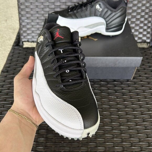 JORDAN 12 LOW GOLF PLAYOFFS 2022 Size 7.5 - Picture 2 of 6